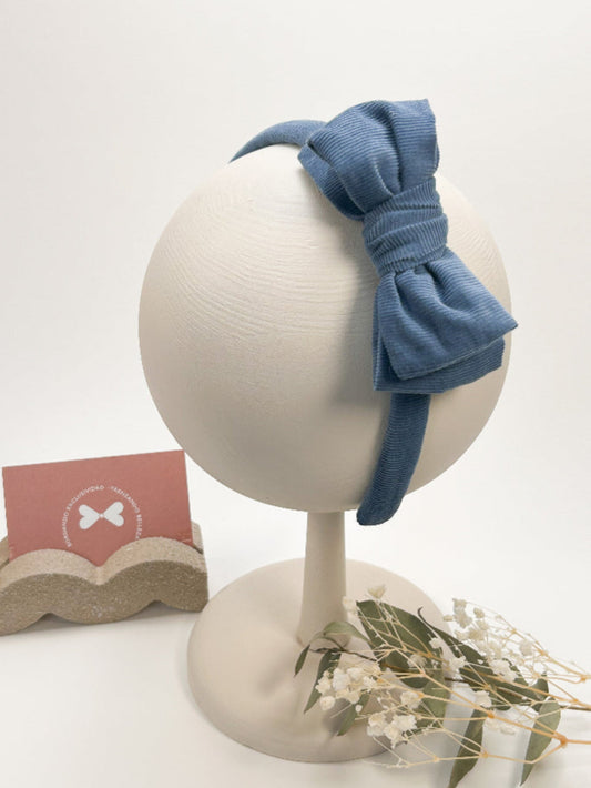 Diadema de pana lazo